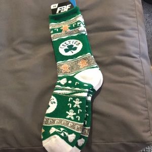 Boston Celtics Christmas Socks